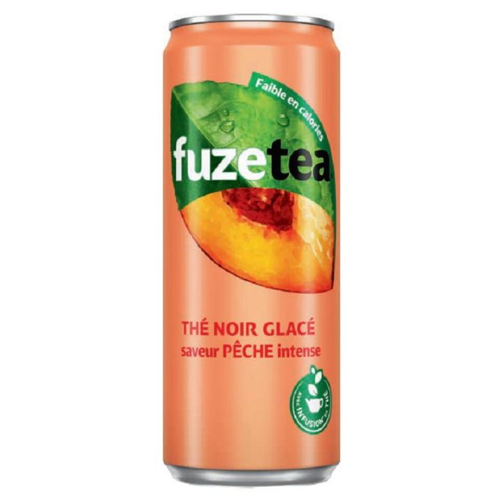 Canette Fuze Tea Pêche 33cl
