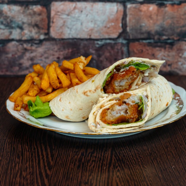 Wrap de poisson blanc