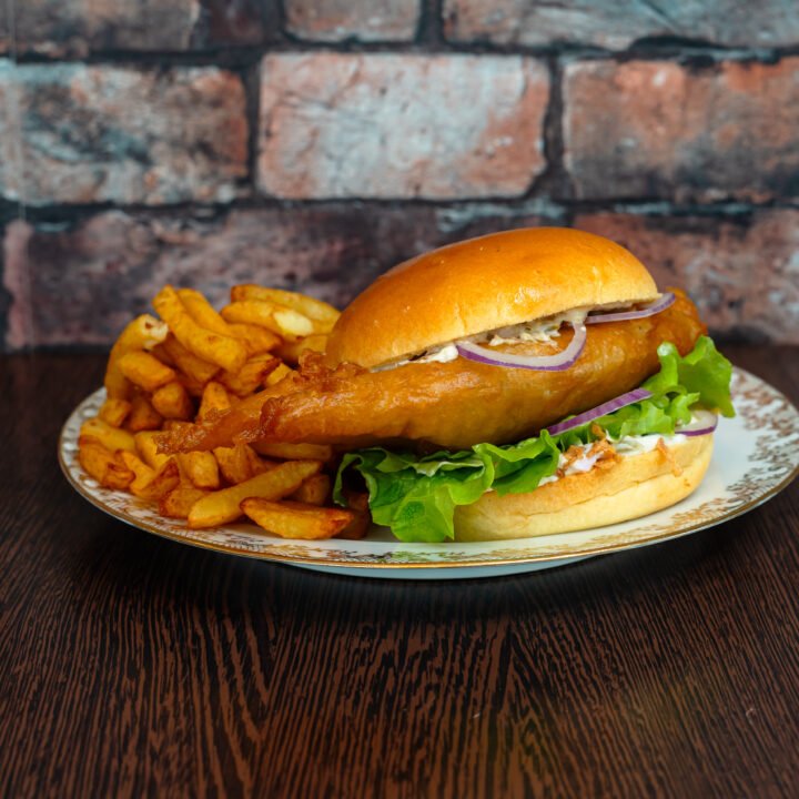Burger de poisson blanc