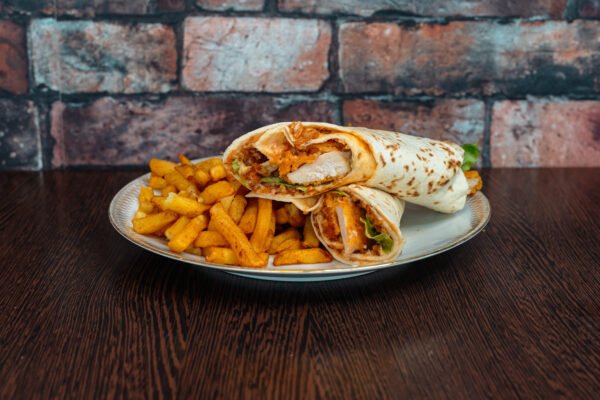 Wrap de poulet frit